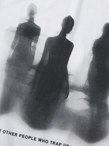 Claim Dot Camiseta de manga corta para hombre con diseño gráfico de retrato y eslogan, regalo para el novio, para salir