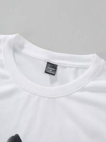 Claim Dot Camiseta de manga corta para hombre con diseño gráfico de retrato y eslogan, regalo para el novio, para salir