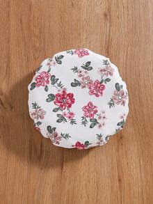 SHEIN Trẻ Cô gái Phong cách Vintage Dệt Kỳ nghỉ bờ biển In Đầm Với mũ , Mùa Xuân Và Mùa hè - Nhiều màu - Xem 7