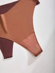 7pcs/Pack Plus Size Solid Color Underwear - Multicolor - View 5