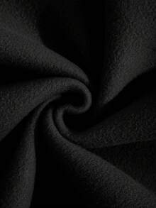 SHEIN EZwear Của phụ nữ áo có mũ Lông cừu Áo nỉ Với Love In thư Và Dây rút - màu đen - Xem 6