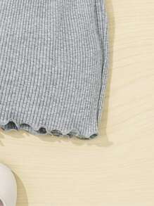 Baby Girl Casual Knitted Daisy Short Sleeve Top And Shorts Home Wear 4pcs Set - Pink - View 6