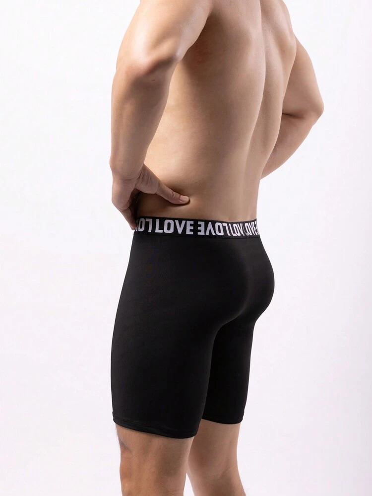 Men's 5pcs/Set Letter Pattern Boxer Briefs