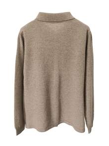 新款女式羊毛開衫，100％純羊毛製，柔軟輕盈，秋冬薄外套，奢華羊毛毛衣