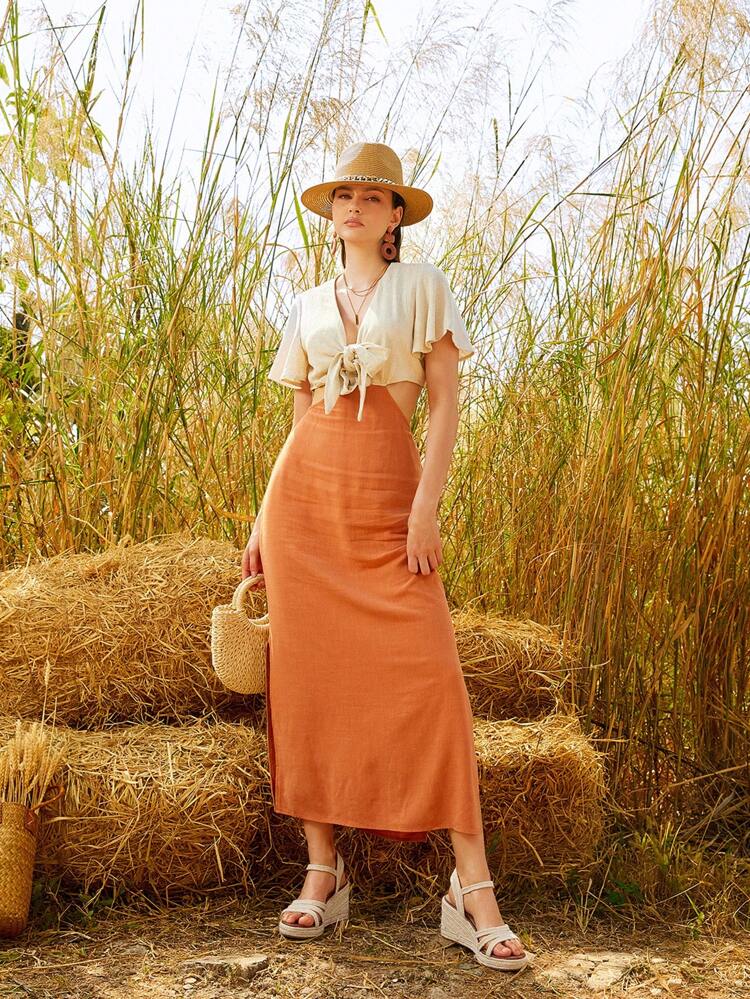 Women's Fashionable Vacation Braided Spring And Summer Beach Touring Wedge Thick-Soled Sandals