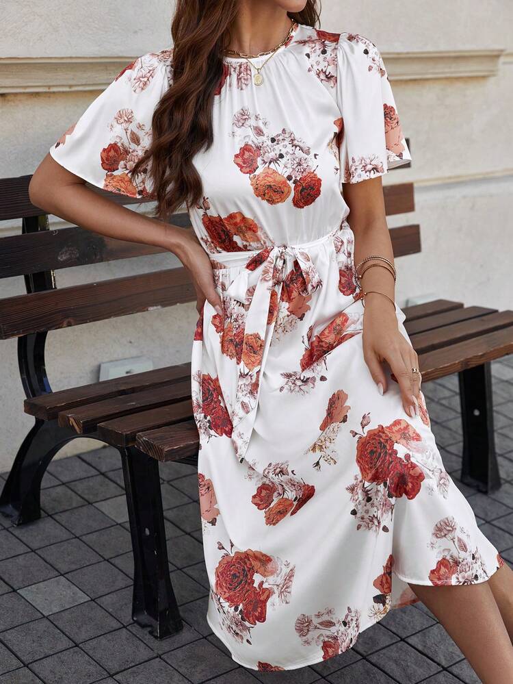 Women's Casual Floral Printed Dress
