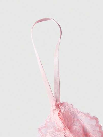 ROMWE Goth Eyelash Kanten Hollow Out Bodysuit Verleidelijke Lingerie view 3