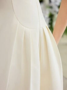 MOTF PREMIUM WOVEN A-LINE TUBE DRESS