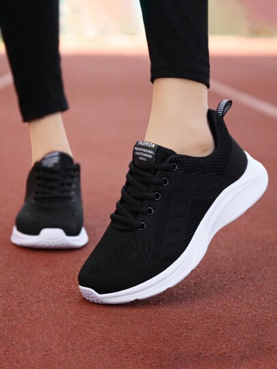 Sweet & Cute Minimalist Casual Sport Style Non-Slip Lightweight Breathable Versatile Low-Top Flat Sneakers For Teenagers, Suitable For All Seasons