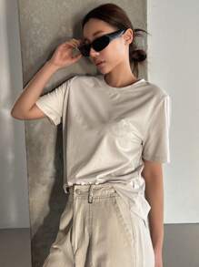 DAZY Women's Loose Fit Short Sleeve T-Shirt Summer