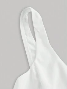 SHEIN MOD Plus Size Vintage White Open Back Ladies' Dress,Graduation Dress,Birthday Dresses For Women - White - View 3