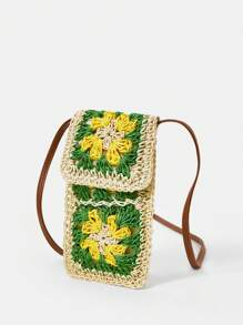 SHEIN MOD Woven Bag - Multicolor - View 3