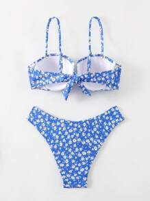 SHEIN Swim Ladies' Random Printed Bikini Set With Underwire, Beach Outfit Bathing Suit Summer - Multicolor - View 2