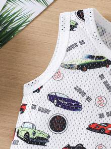 Baby Boy Casual Mesh Vest Set - Multicolor - View 6