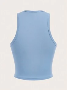 SHEIN Essnce 4pcs/Set Casual Versatile Sexy Round Neck Fitted Women Tank Tops, Suitable For Summer - Multicolor - View 10