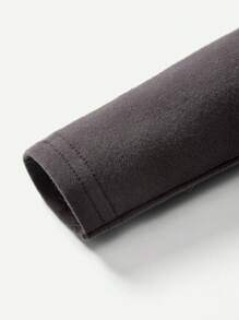 Cozy Pixies Bộ đồ liền thân dài tay dệt kim mềm mại màu trơn 3 món cho bé gái, giản dị và đa năng - Bụi hồng - Xem 4