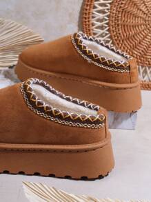 SHUZIA 女士溫暖家居拖鞋 - 駝色 - 查看 5