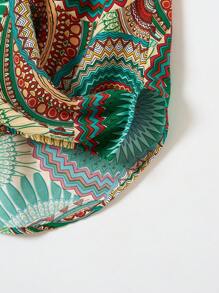 SHEIN VCAY Kích thước lớn In Crisscross Dây đeo Cami ngọn - Nhiều màu - Xem 4