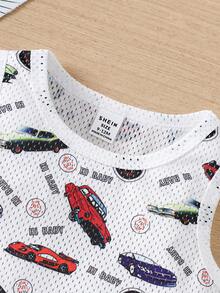 Baby Boy Casual Mesh Vest Set - Multicolor - View 5