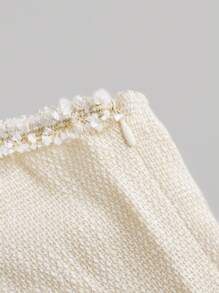 SHEIN MOD Plus Size Apricot Slim Fit Short Cami Dress - Apricot - View 4