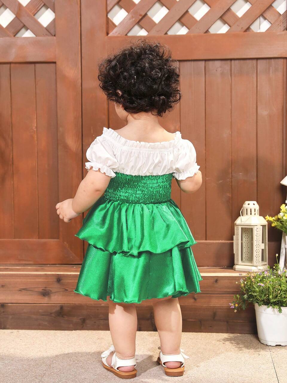 Baby Girl Green Dress For Party