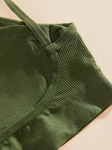 Snug Zone 8件套女士纯色罗纹舒适运动文胸