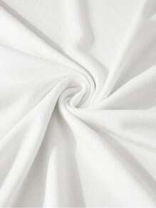 RueChic Men's Handwritten English Heart Symbol Printed T-Shirt - White - View 5