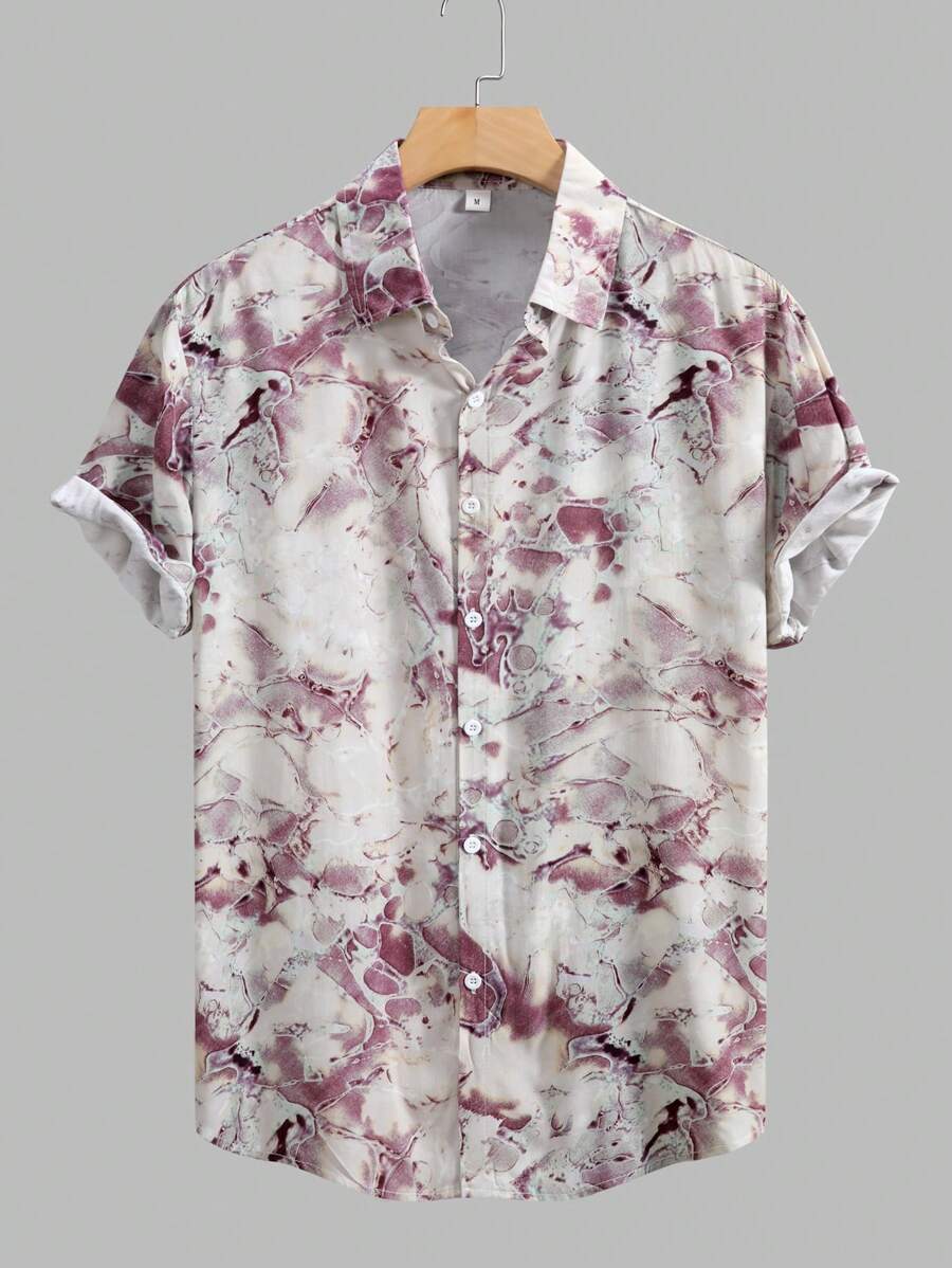 Men's All Over Print Short Sleeve Shirt