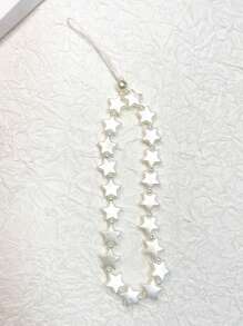 ROMWE Kawaii 1條白色星形手鍊和手機掛繩 - 彩色 - 查看 3