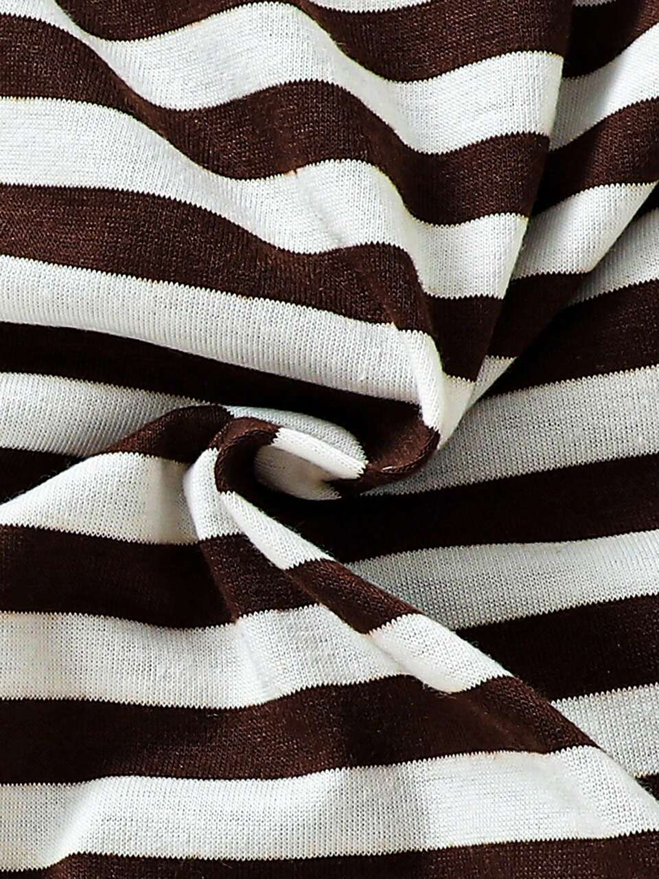 Baby Boy 2pcs/Set Striped Black & Brown Casual Sports Jumpsuit For Spring/Summer Comfortable At Home