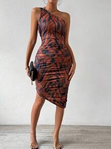 Chiquease Đầm bodycon hở vai không tay - Nhiều màu - Xem 3