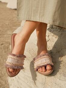 Styleloop Ladies' Comfortable Bohemian Style Flat Slipper