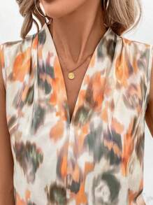 SHEIN Clasi Của phụ nữ Cổ chữ V Áo không tay - Nhiều màu - Xem 5