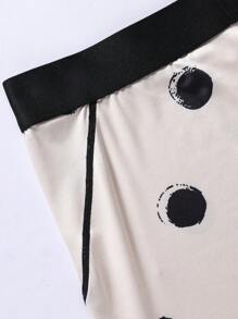 男士圓點印花緊身內褲 - 杏色 - 查看 7