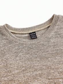 SHEIN Maternity Split Hem V-Neck Tank Top - Multicolor - View 13