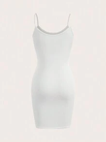 Olithes 女士極簡單色細肩帶連身裙