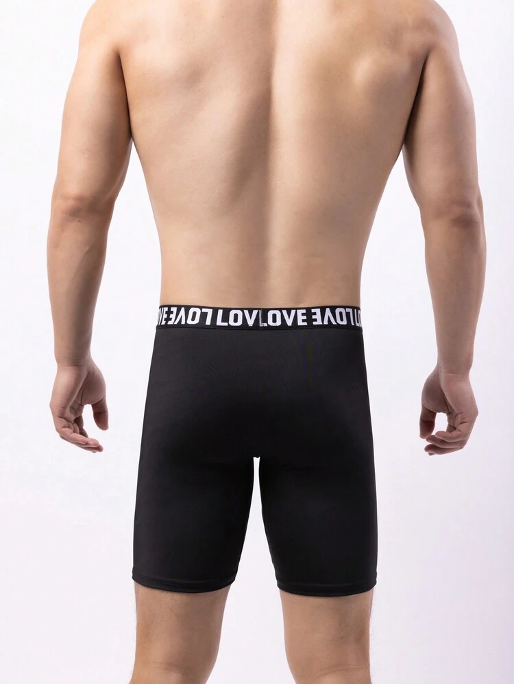 Men's 5pcs/Set Letter Pattern Boxer Briefs