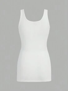 SHEIN Essnce 3 cái/bộ Nhiều màu Đơn giản Thường ngày Áo ba lỗ dệt kim dài cho nữ - Nhiều màu - Xem 6