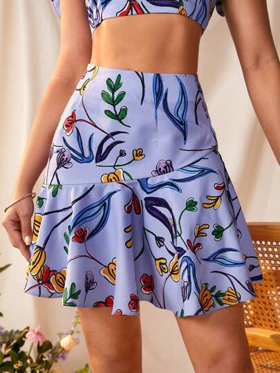 EBIB Wysoki stan Falbankowy brzeg Spódnice