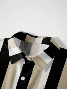 Manfinity Dauomo Men Striped Print Shirt