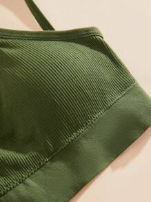 Snug Zone 8件套女士纯色罗纹舒适运动文胸