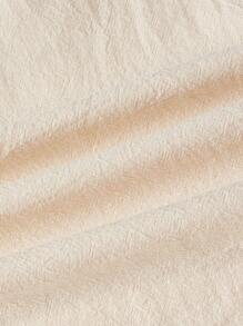 ROMWE Fairycore Plus Size Honey Bee & Plant Embroidery Cottagecore Beige Dress - Apricot - View 5