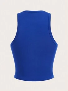 SHEIN Essnce 4pcs/Set Casual Versatile Sexy Round Neck Fitted Women Tank Tops, Suitable For Summer - Multicolor - View 7