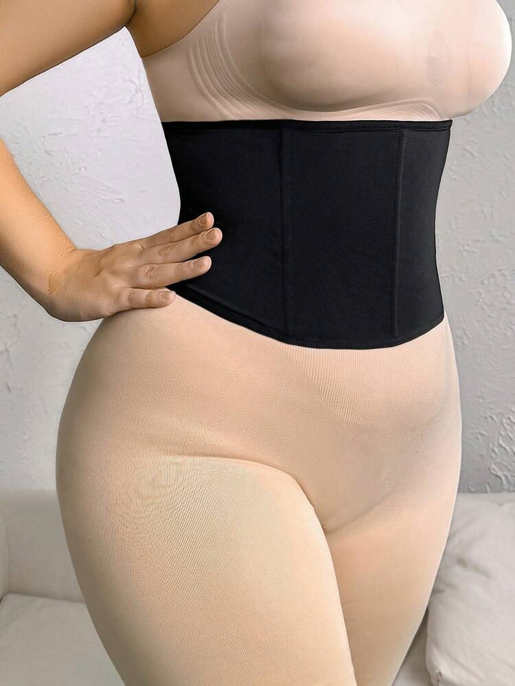 Plus Size Women's Solid Color Waist Cincher Tummy Control Belt