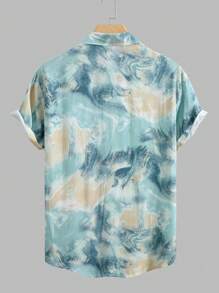 Men's All-Over Printed Short Sleeve Hawaiian Shirt
