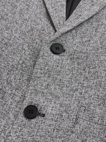 Manfinity Mode Men's Single Breasted Business Casual Blazer - Grey - View 5