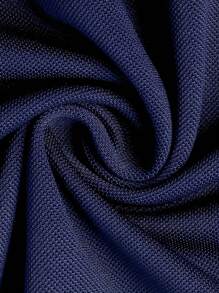 Manfinity Dauomo Men's Short Sleeve Polo Shirt With Letter Pattern Print - Royal Blue - View 5