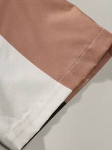 Manfinity Homme Chemise à boutons pour homme à blocs de couleurs à manches courtes, chemise graphique ajustée à boutons - Multicolore - Voir 7