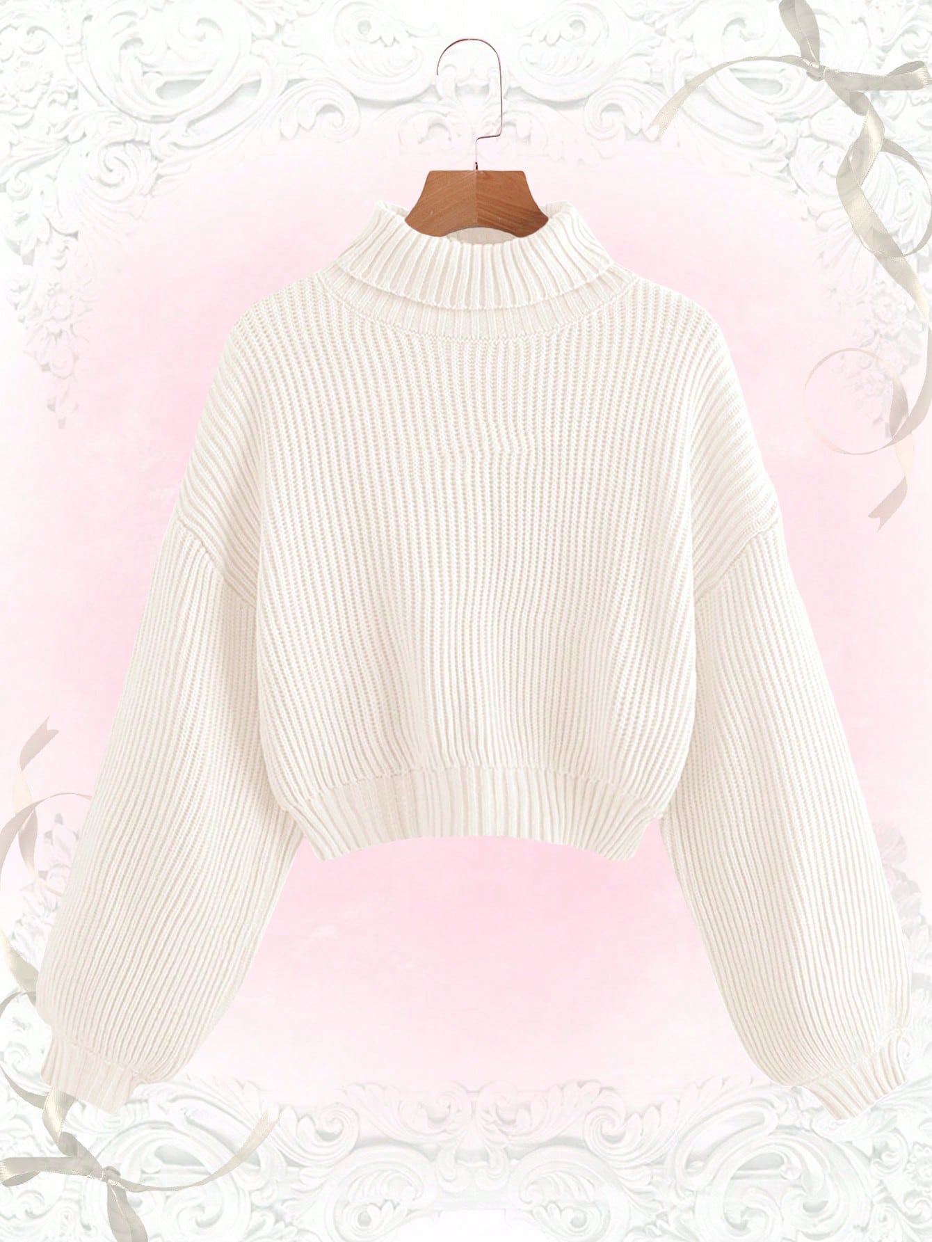 Amazon.com: Women Half High Collar Versatile Lantern Sleeve