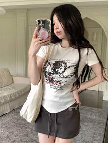 Pattern Printed T-Shirt